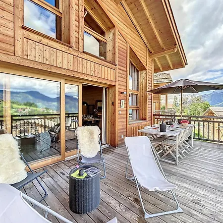 Chalet Demi-chalet De Luxe Avec Piscine Et Vue Mont Blanc - Fr-1-560-71